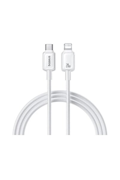 Baseus Crystal Hızlı Şarj Usb-C to Lightning 20W Şarj ve Data Kablosu 1m - Beyaz