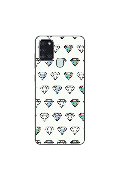 OEM Husa compatibila cu Samsung Galaxy A21s Silicon Gel Tpu Model Diamonds Pa...