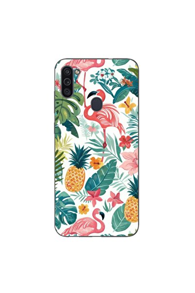 OEM Husa compatibila cu Samsung Galaxy A11 Silicon Gel Tpu Model Tropical Pat...