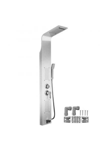 Vivendo Panou dus hidromasaj inox auriu/argintiu 5 functii