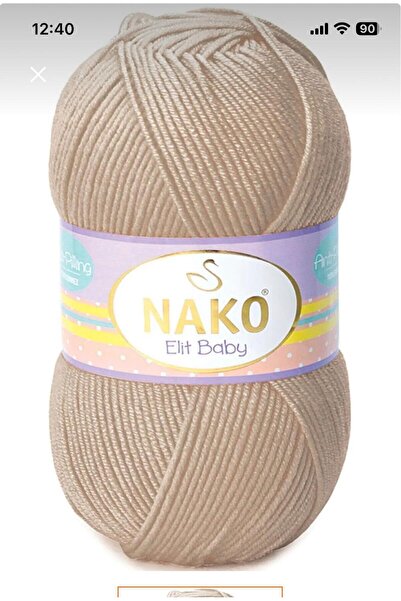 NAKO Elıt Bayby Antipiling Bebe İpi Tüylenme yapmaz 1 adet Vizon 4770