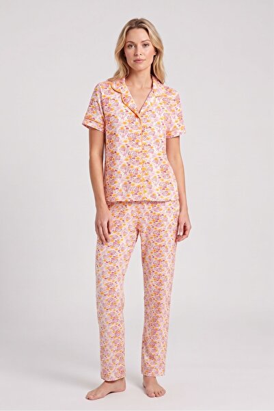 OBJE Women's Oyster Pattern Classic Pocketed Single Bottom