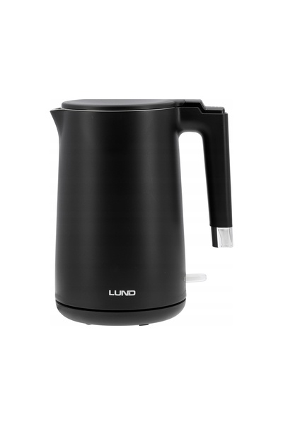 LUND Fierbător electric 1,5L negru, cu bază rotativă și finisaj rece la ating...