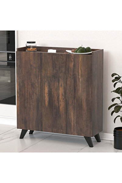 Vivendo Dulap multifunctional cu 3 usi, Design scandinav modern 103.5 x 90 x ...