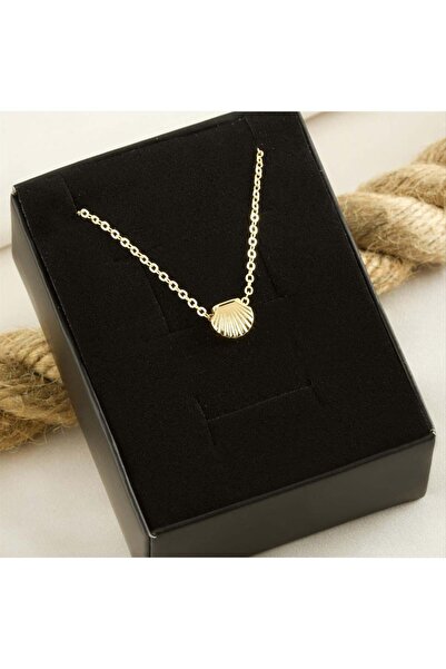 Marsilyan Yellow Colored Oyster Boxed Necklace Ilkel-Bjt940
