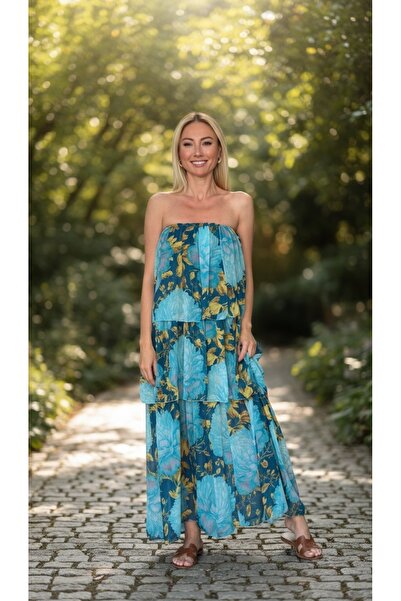 Shiny Boutique HAWAİ STRAPLEZ ELBİSE