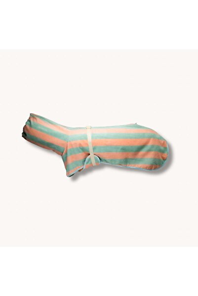 Generic Brand Soft Rituals |   Drying Robe |   Seafoam & Salmon Stripe