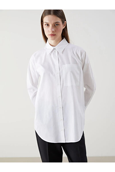 LC Waikiki Ecru Poplin Women's Shirt Tunic