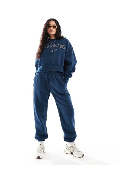 Nike Phoenix Fleece High-Waisted Yüksek Bel Oversıze Kadın Eşofman Altı-SPORT...