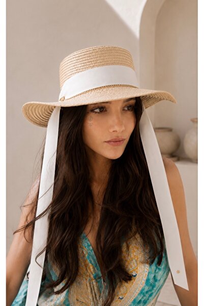 laviyonsa Straw Hat with Ties