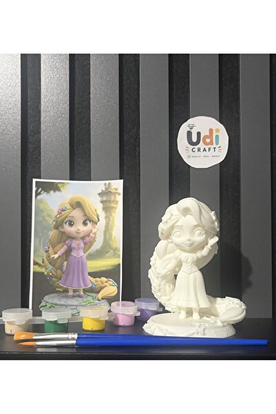 Udi Craft 3D Rapunzel Figür Boyama Seti