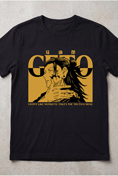 Silkensoul Jujutsu Kaisen Toji Fushiguro Anime Printed Black Regular Fit T-Shirt
