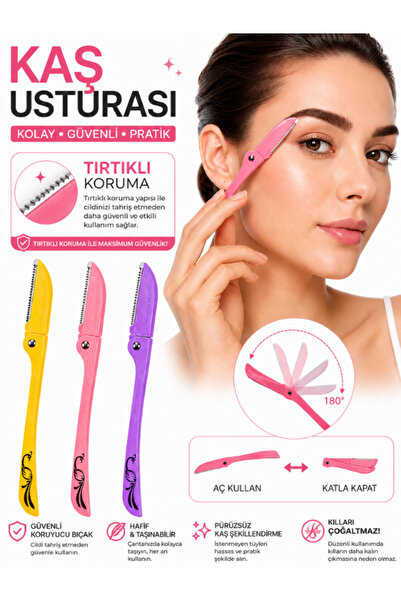 SheMask Kaş Usturası Yüz Usturası Kaş ve Yüz Usturası Kaş Makası Kaş Bıyık Al...