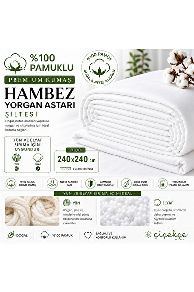 Çiçekce Home evinize renk katar Yorgan Astarı & Şiltesi & Kılıfı 100% Pamuk H...