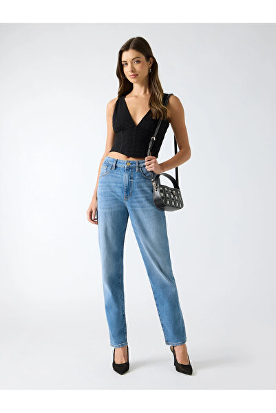 Guess New Mom Women's Blue Jeans W6Ya3Jd1542-Temd