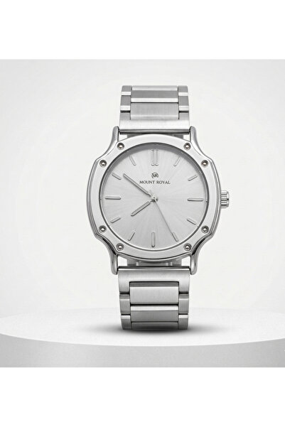 MOUNT ROYAL Mont Royal Men's Watch Steel Collection Silver Color White Dial