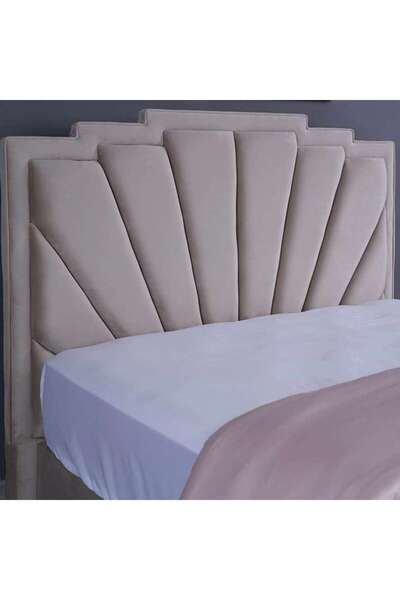 PAN HOME URANUS HEADBOARD VELVET BEIGE L-140 : H-125 CM