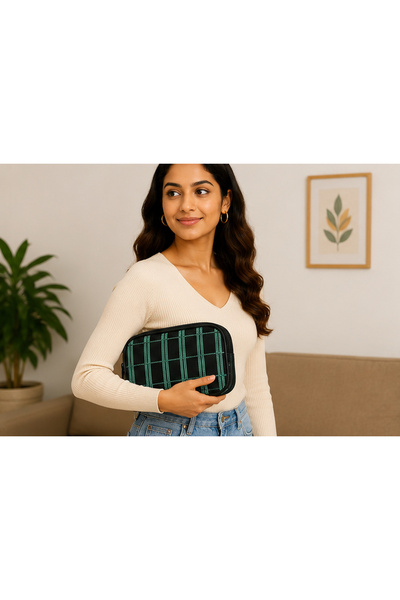 ETEN Womens Cosmetic Bag ETGZES25-02, GREEN