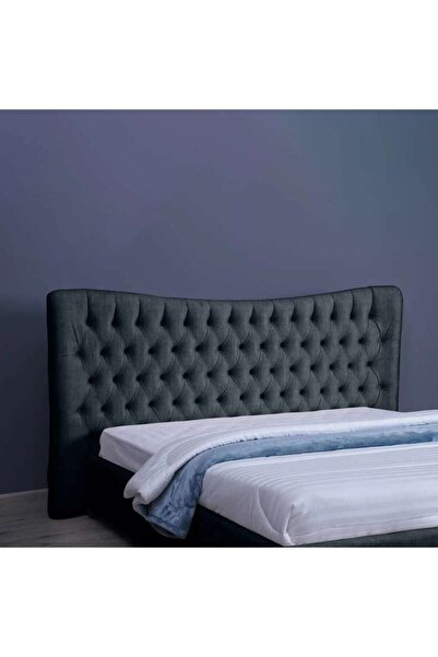 PAN HOME MARS HEADBOARD CHANEL DARK GREY L-180: ارتفاع 125 سم