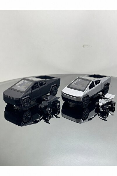 SCOWETTO Tesla Cyber Truck 1:32 Scale Metal Pull and Release 12 cm Toy Car Se...