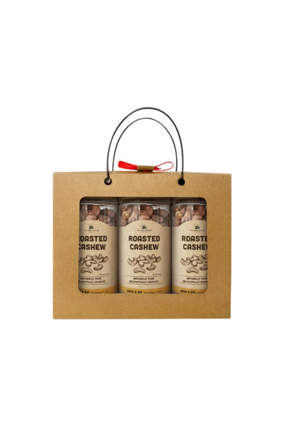 The Caphe Vietnam Cashew Nuts Gift Set 3 x 500g | Wood Fire Roasted, Salted, ...