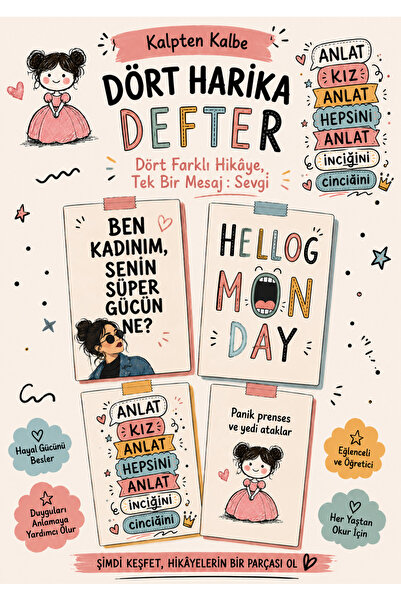 zumio Motivasyon Temalı 4’lü A6 Çizgisiz Defter 30 Yaprak Not Defteri Motivas...