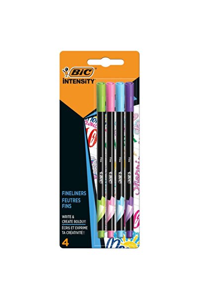 Bic Set 4 finelinere, Bic, Intensity Fine 0,4 mm