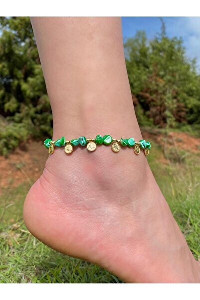 Beykan handmade Colorful Natural Stone Dangle Model Anklet