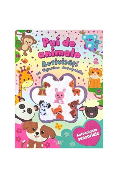 Litera Pui de animale, Activitati cu figurine detasabile, Autocolante senzoriale