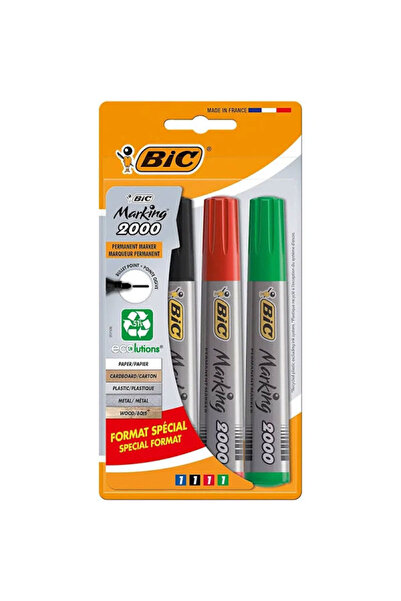 Bic Marker Permanent Set 4 bucăți Vârf Rotund 2000
