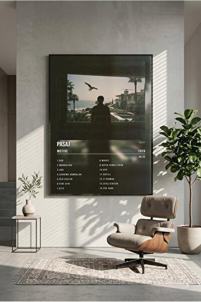 postercraft Motive Pasaj Albüm Tasarım Ahşap Tablo Poster (Çerçevesiz)