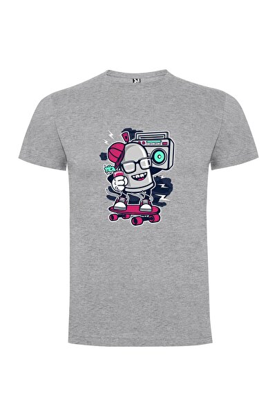 iLovePrints Skatebot Boombox Gangsta Tshirt