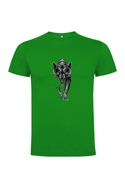 iLovePrints Grim Wolf Drawing Tshirt