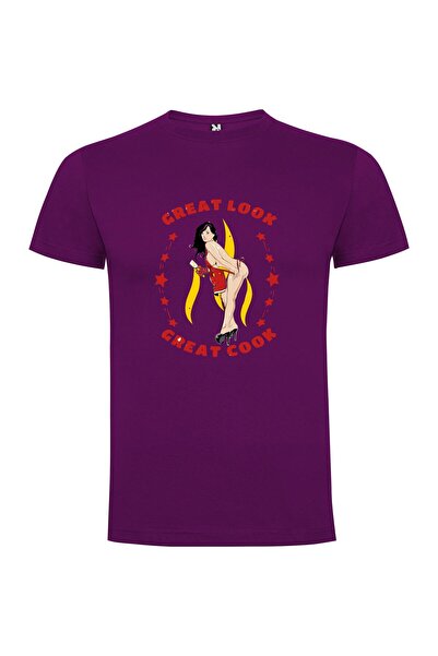 iLovePrints Hot Cook on Stool Tshirt