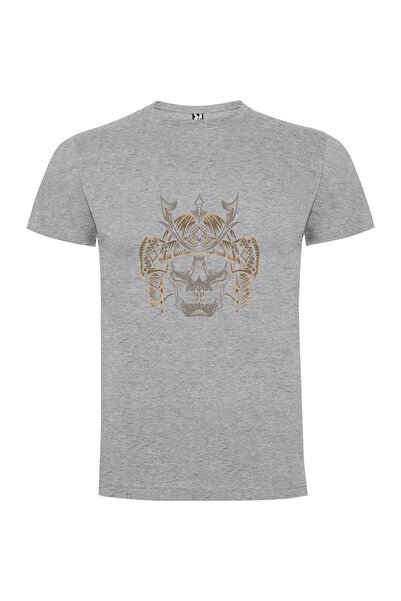 iLovePrints Horned Samurai Skull Tshirt