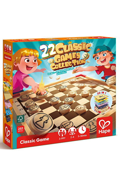 Hape Set jocuri - 22 jocuri clasice varsta 3 ani+,6 ani+,8 ani+