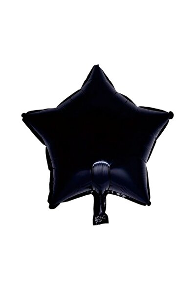 MP Mirific Party Balon din folie în formă de stea, Negru, 45 cm