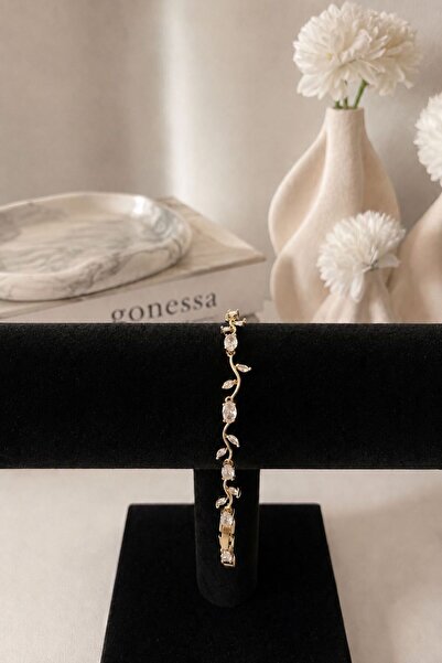 GONESSA Elegant Vine Branch White Bracelet |   Sparkling Slim Design Xuping B...