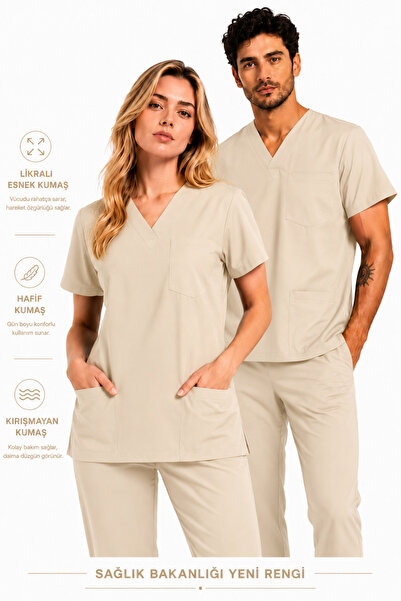Raven Uniform Σετ Scrubs με ιατρική στολή από Lycra, για Νοσοκόμες, Γιατρούς,...