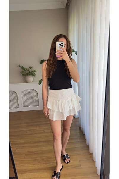 Butikrenginyılmaz Skirt with Rope Detail and Shorts