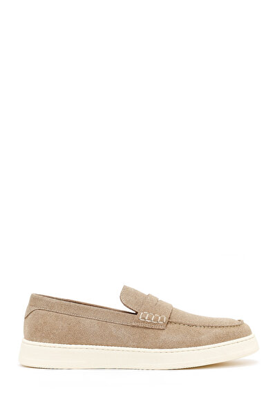 Derimod Men's Beige Suede Leather Casual Loafer 26Sfd633410