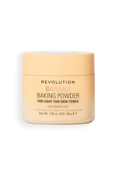 OEM Makeup Revolution, Bake & Blot, Pudră de fixare liberă, Mată, Banana, 30 g