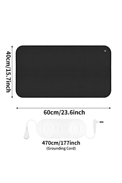 Choice9 EU Plug 40x60CM Grounding Mat for Improved Sleep Earth Mat Grounding ...