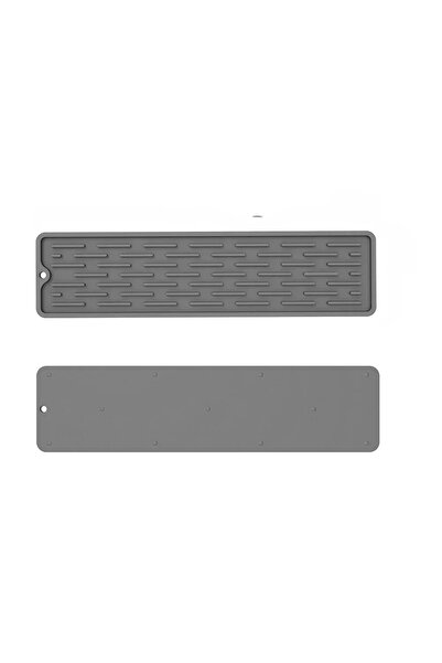 Choice Strip 55x8cm Gray 55/35cm Silicone Drainer Mat Anti Slip Sink Tray Tab...