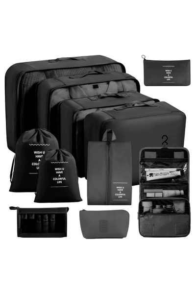 Choice12 11 PCS Black 7/8/9/10 Pcs Set Travel Organizer Storage Bags Suitcase...