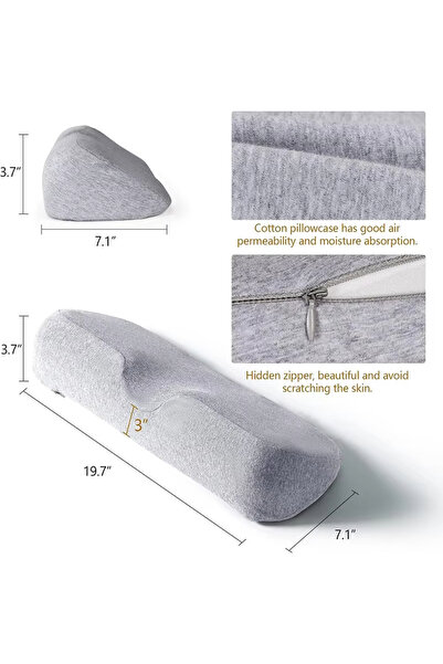 Choice Light Gray Cervical Pillow Memory Foam Slow Rebound Neck Protection Pi...