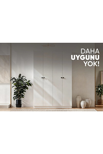Çetmen Vera 4 Kapaklı Gardrop