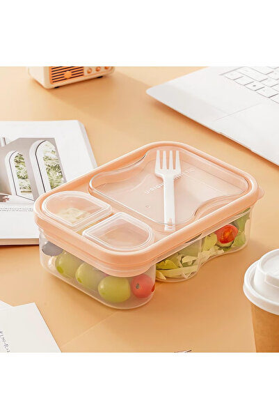 GGEROU Lunch Box for kids school,Plastic Bento Lunch Box,800ml Reusable Lunch...