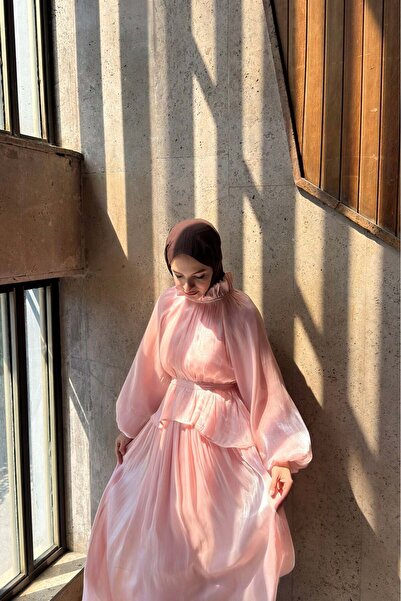 Faya Boutique Pudra Pembesi Şifon Amour Takım