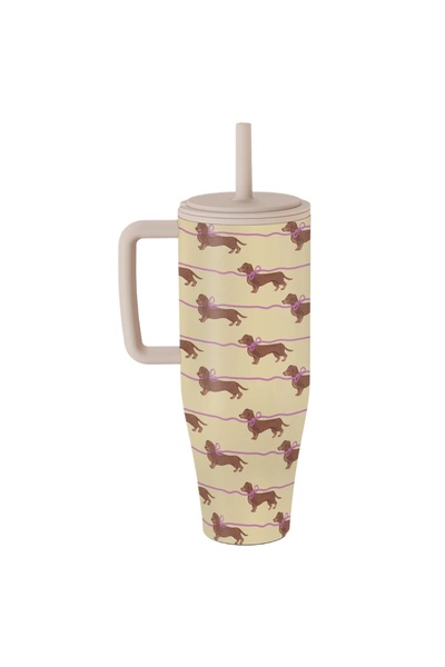 BURGA Cana Termos Always Late 1.2 L cu capac anti scurgeri si pai reutilizabi...